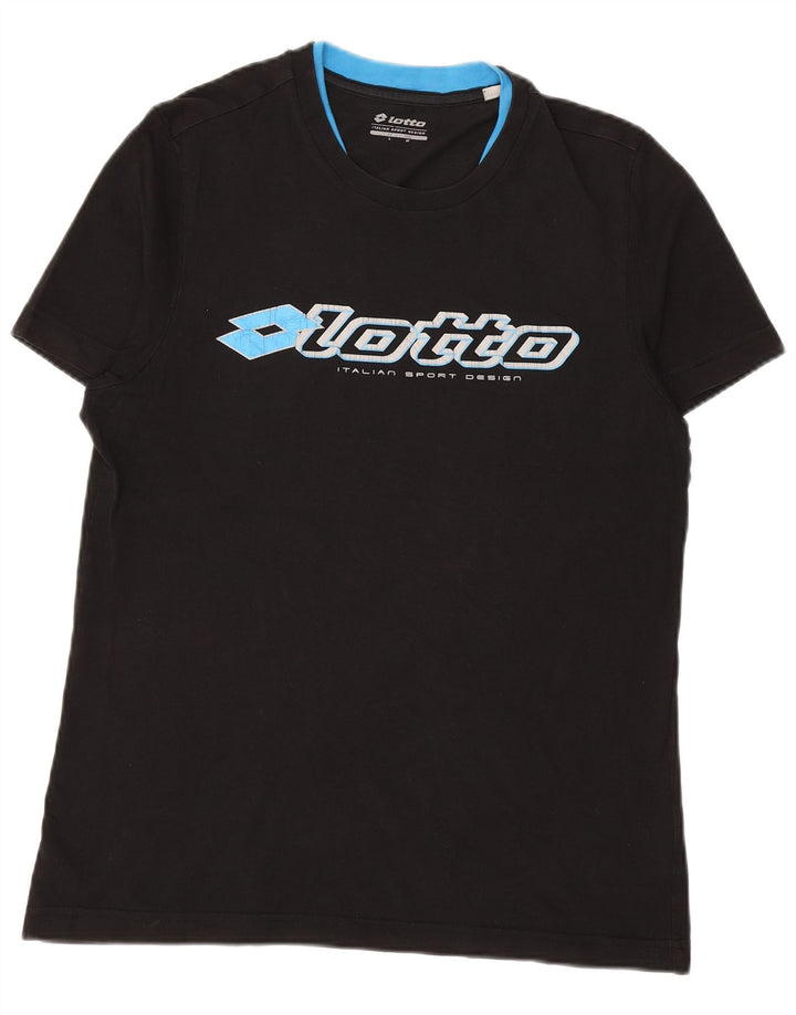 Męska koszulka graficzna LOTTO Top Medium Black