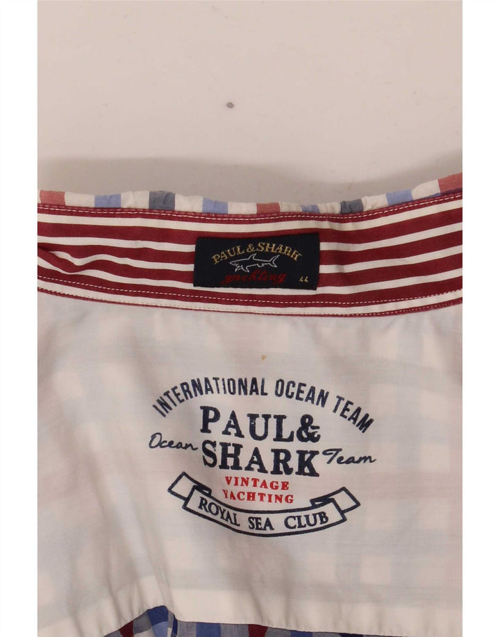 Męska koszula żeglarska Paul & Shark, rozmiar 44, XL, wielokolorowa kratka