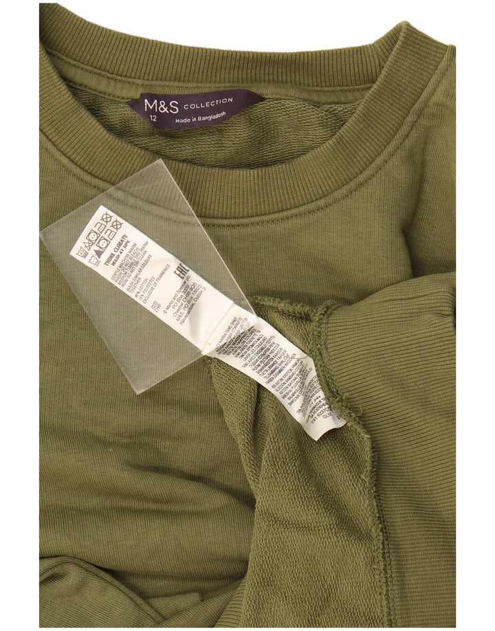 Damska bluza dresowa Marks & Spencer UK 12, średnia bawełna khaki