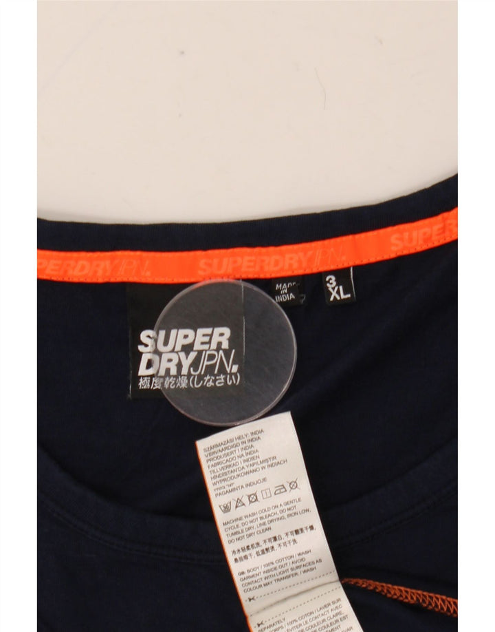 Męska kamizelka Superdry 3XL, granatowa, bawełniana