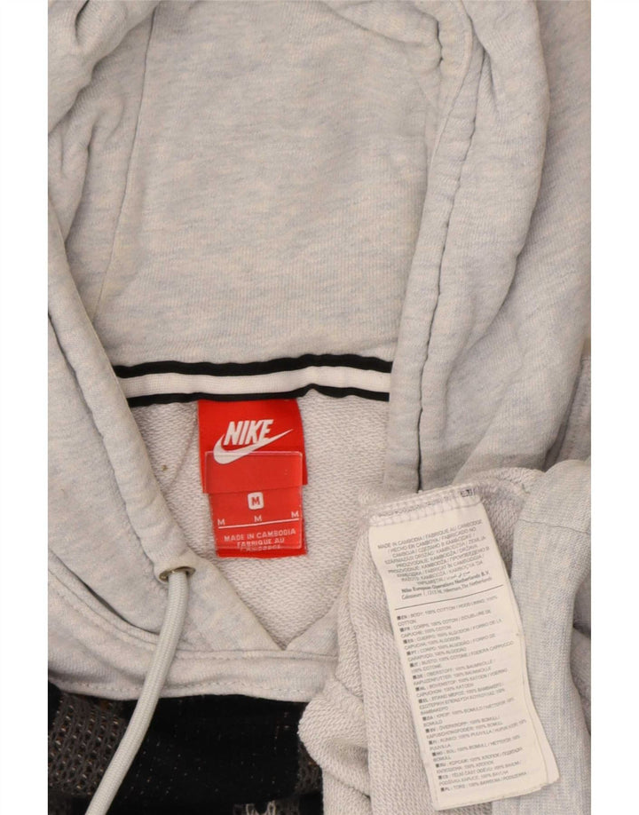 Damska bluza z kapturem Nike Graphic UK 14, średnioszara, nakrapiana