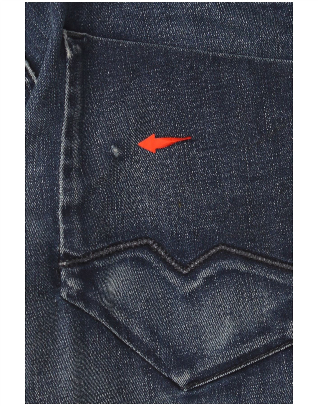 Męskie proste dżinsy HUGO BOSS W34 L32 Granatowa bawełna