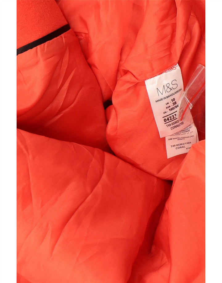 Marks & Spencer Płaszcz damski UK 10, mały, pomarańczowy, poliester