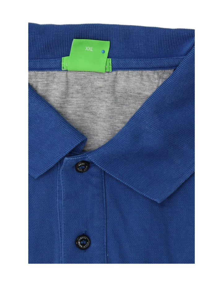 HUGO BOSS Mens Regular Fit Polo Shirt 2XL Blue