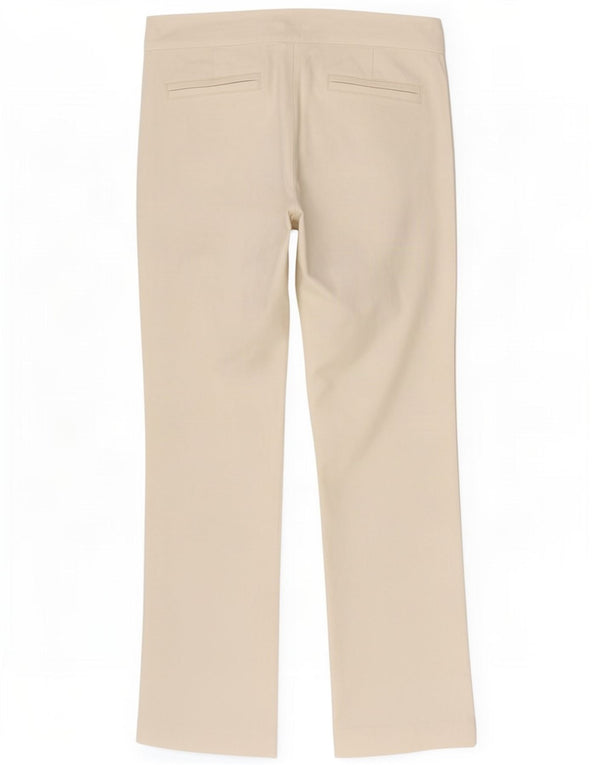 Damskie spodnie Chino Bootcut Zara EU 36 XS W26 L30 Złamana biała bawełna