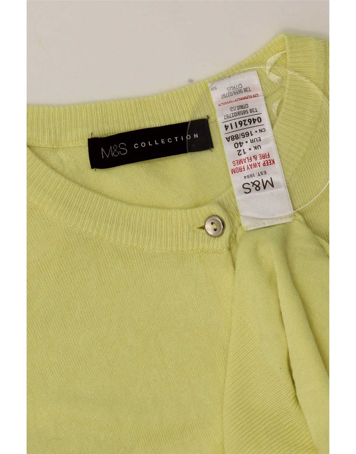 Sweter damski Marks & Spencer UK 12, średni żółty wiskoza
