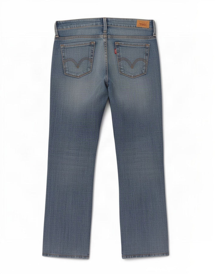 Damskie jeansy Levi's 346 Bootcut US 6 Medium W34 L29 Niebieska bawełna