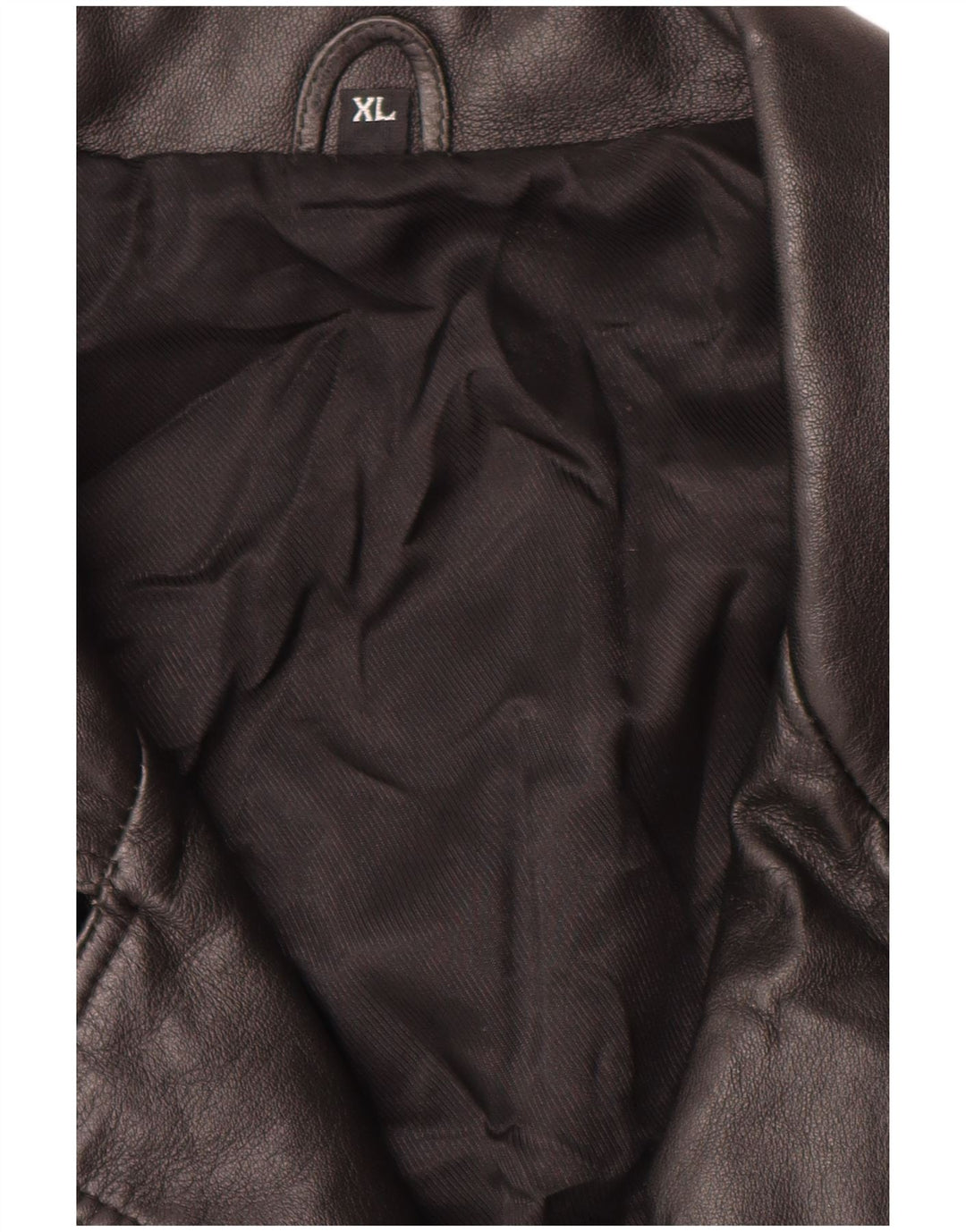 Vintage męska skórzana kurtka UK 42 XL czarna skóra