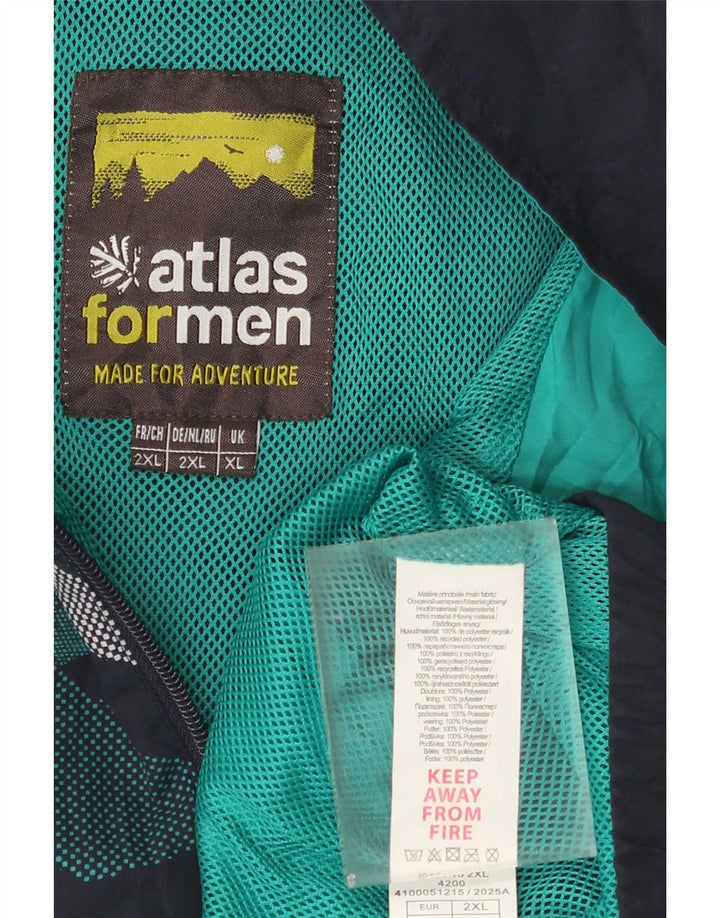 Atlas For Men Męska bluza dresowa XL Granatowa, geometryczna, poliester