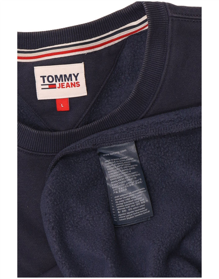 Bluza męska Tommy Hilfiger, duża, bawełniana, granatowa