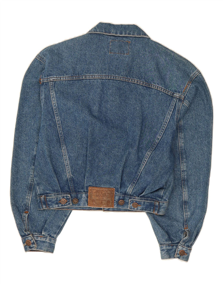 VINTAGE Womens Denim Jacket UK 14 Medium Blue Vintage Vintage and Second-Hand Vintage from Messina Hembry 