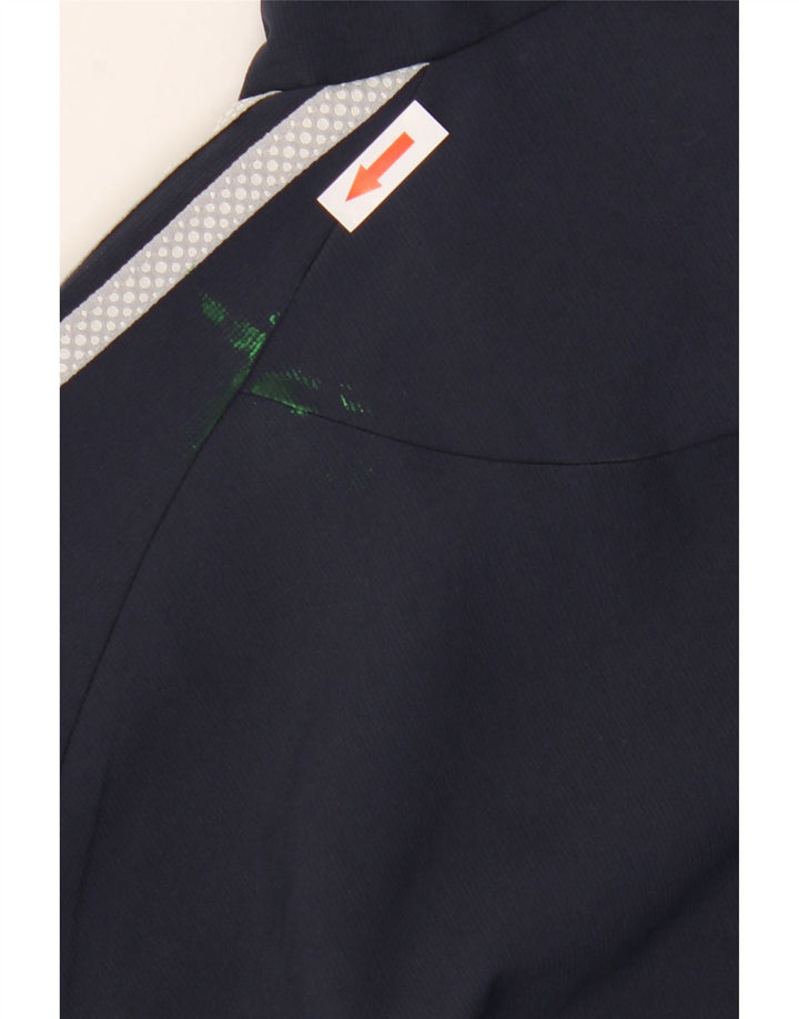 Adidas Męska kurtka dresowa Climalite Top Jacket, duża, granatowa, z blokami kolorów