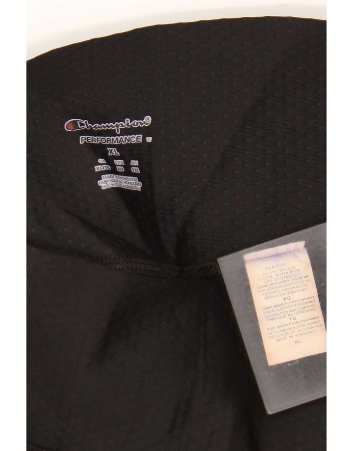 Legginsy damskie Champion UK 18 XL, czarny, poliester z blokami kolorów