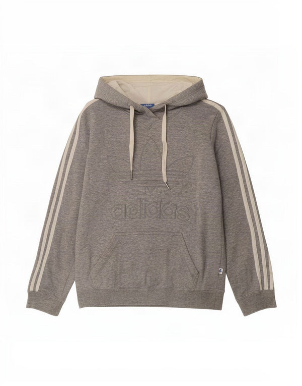 Damska bluza z kapturem Adidas Graphic UK 10 Small, szara bawełna