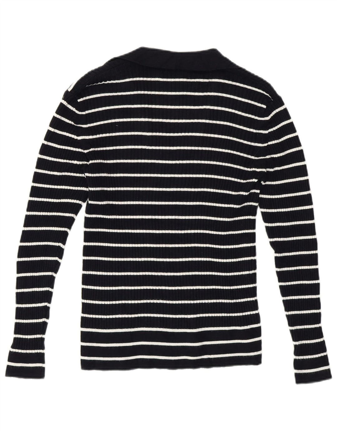 Marks & Spencer Damski sweter polo UK 14 w średnie niebieskie paski