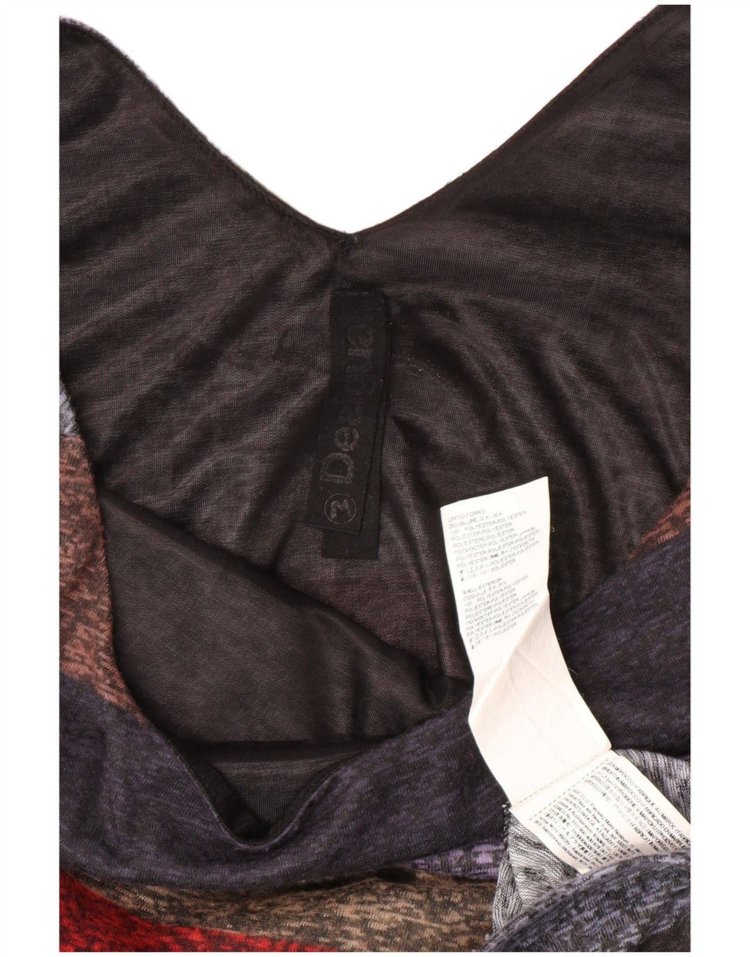 DESIGUAL Damska sukienka płaszczowa z rękawem 3/4 UK 12, średnie, wielokolorowe paski