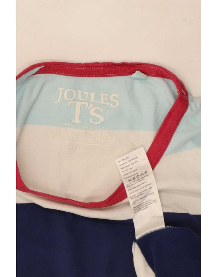 T-shirt męski Joules, bawełniany, średniej wielkości, wielokolorowe paski