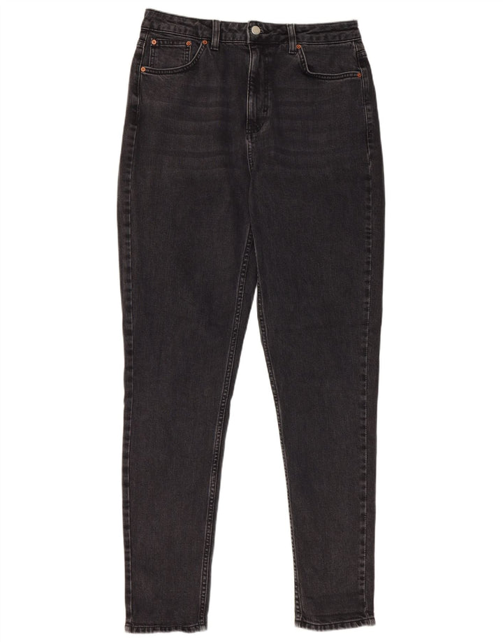 Damskie jeansy slim fit Topshop W32 L31 Czarne bawełniane