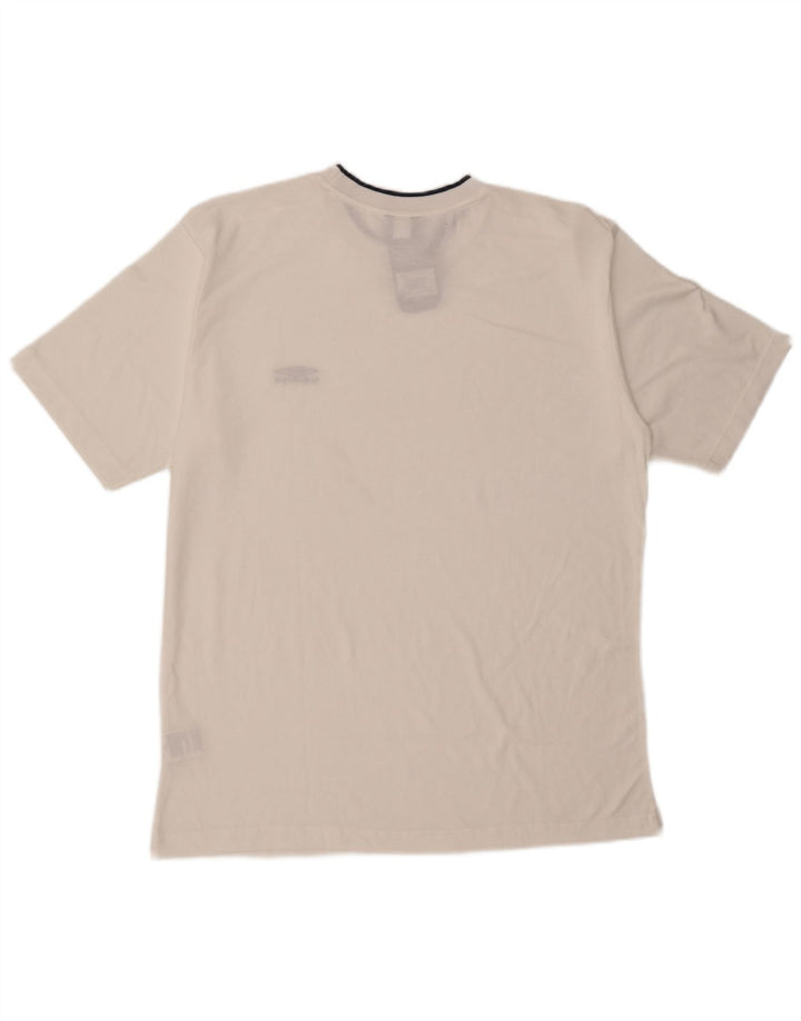 Męski T-shirt Umbro, duży, biały, poliester
