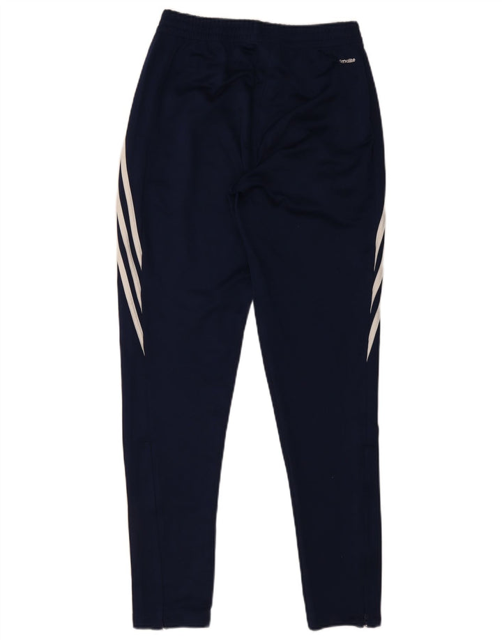 Męskie spodnie dresowe Adidas Climalite, małe, granatowe, z poliestru