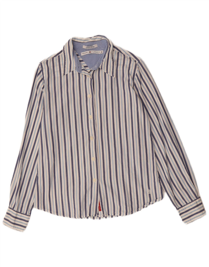 Koszula damska Tommy Hilfiger US 10, duża, bawełniana w niebieskie paski
