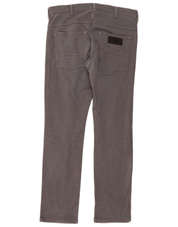 Wrangler Męskie Spencer Slim Straight Jeans W32 L32 Szara bawełna