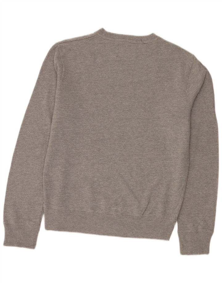 Męska bluza z grafiką Jack & Jones, mała, szara, bawełniana