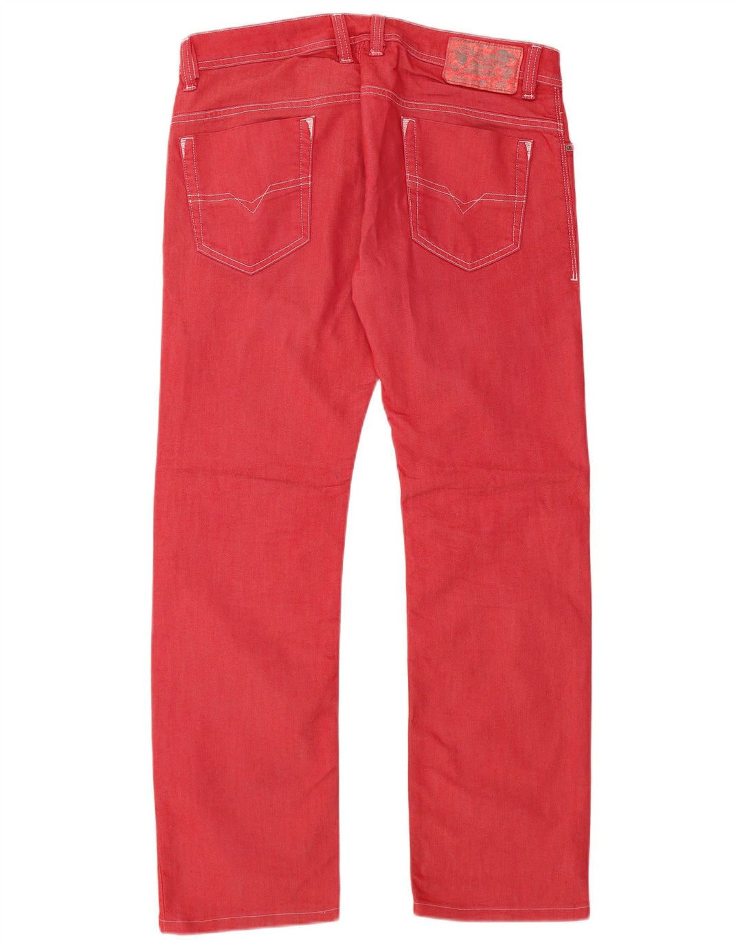 Męskie jeansy Diesel Safado Straight W32 L29 Czerwone bawełniane