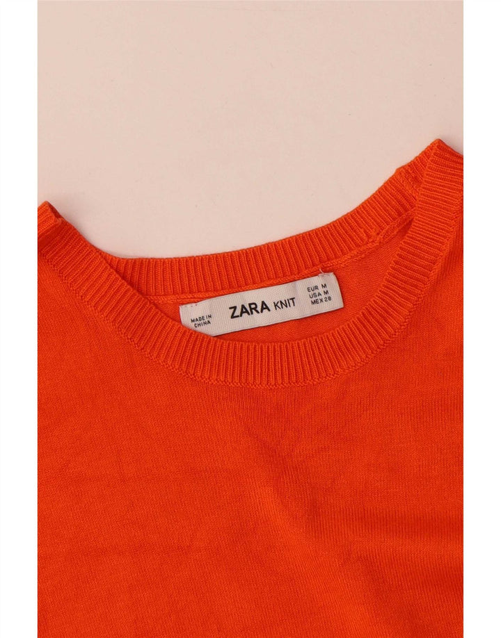 Bezrękawnik damski Zara UK 12 średni pomarańczowy