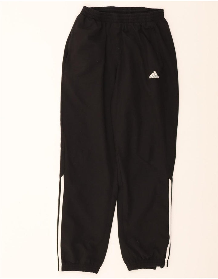 ADIDAS Womens Tracksuit Trousers Joggers UK 12 Medium  Black Polyester Vintage Adidas and Second-Hand Adidas from Messina Hembry 