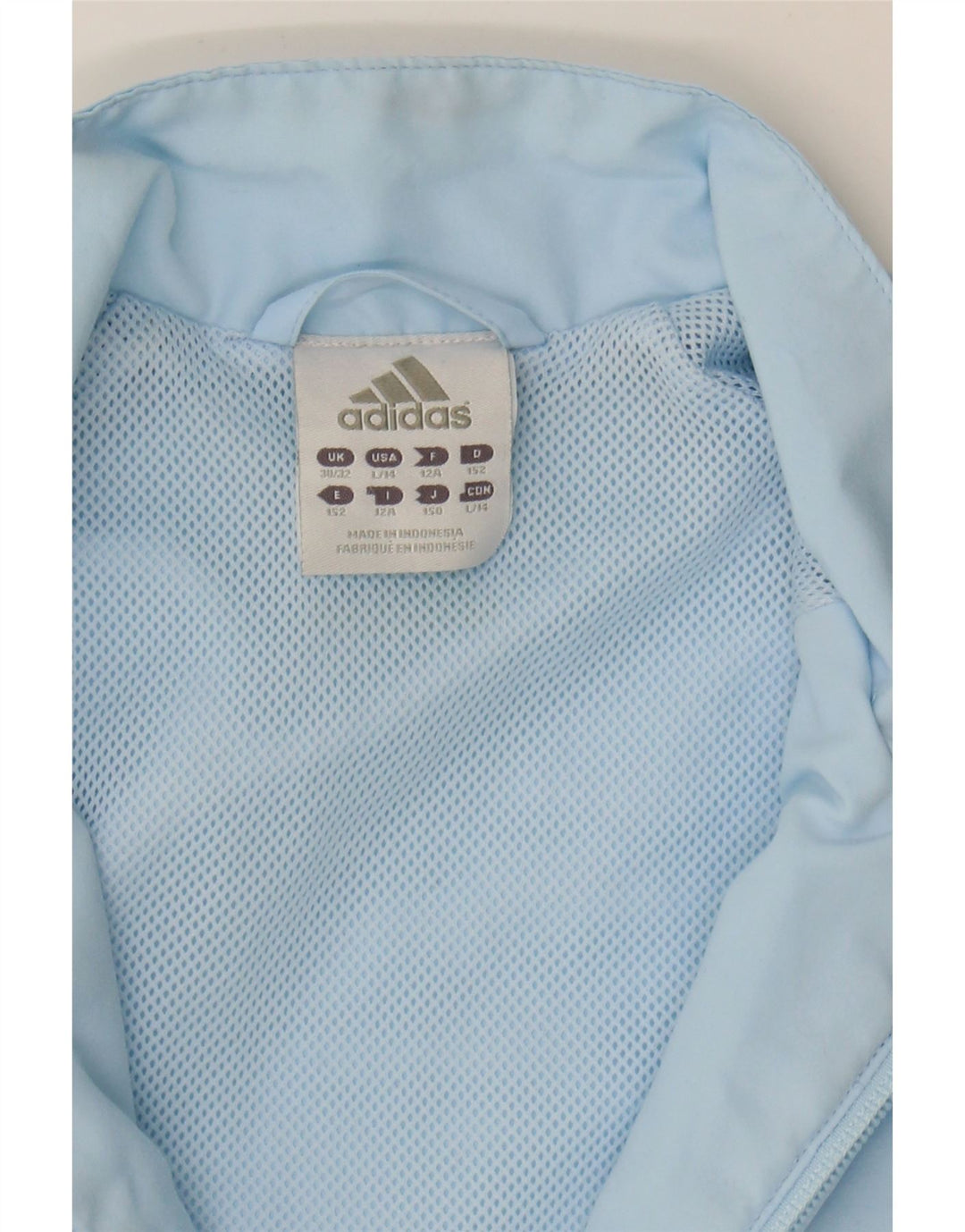 ADIDAS Girls Tracksuit Top Jacket 11-12 Years Blue Polyester Vintage Adidas and Second-Hand Adidas from Messina Hembry 