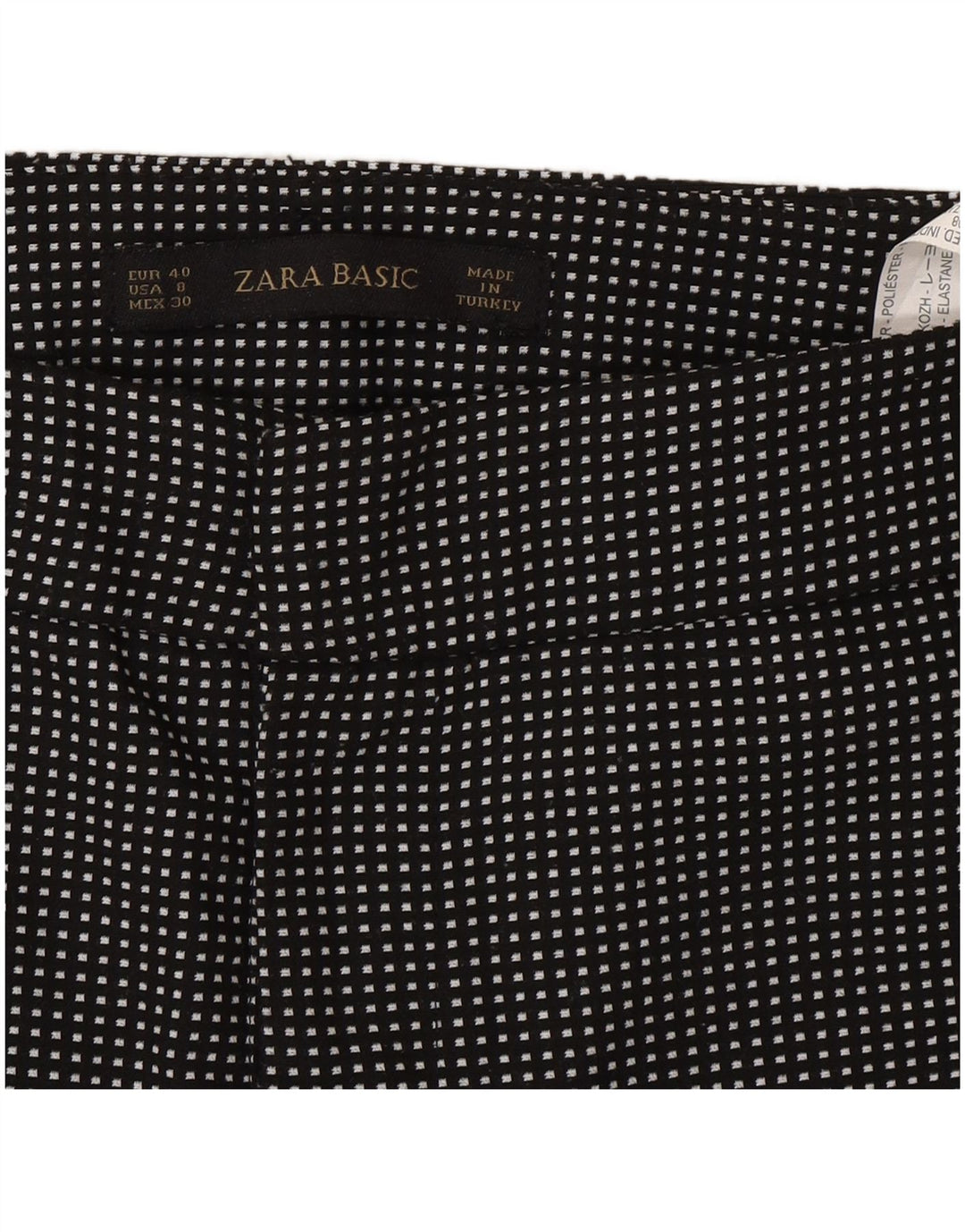 Spodnie damskie Zara Slim Chino EU 40 Medium W30 L27 Czarne cętki