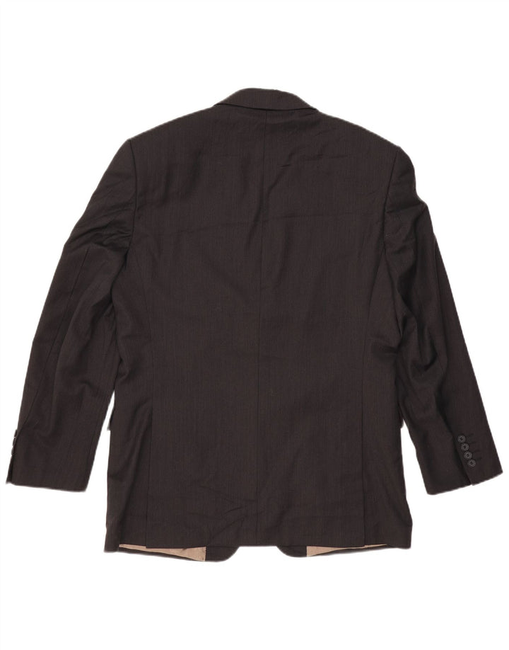 MARKS & SPENCER Męska marynarka zapinana na 2 guziki UK 38 Średnioszara wełna