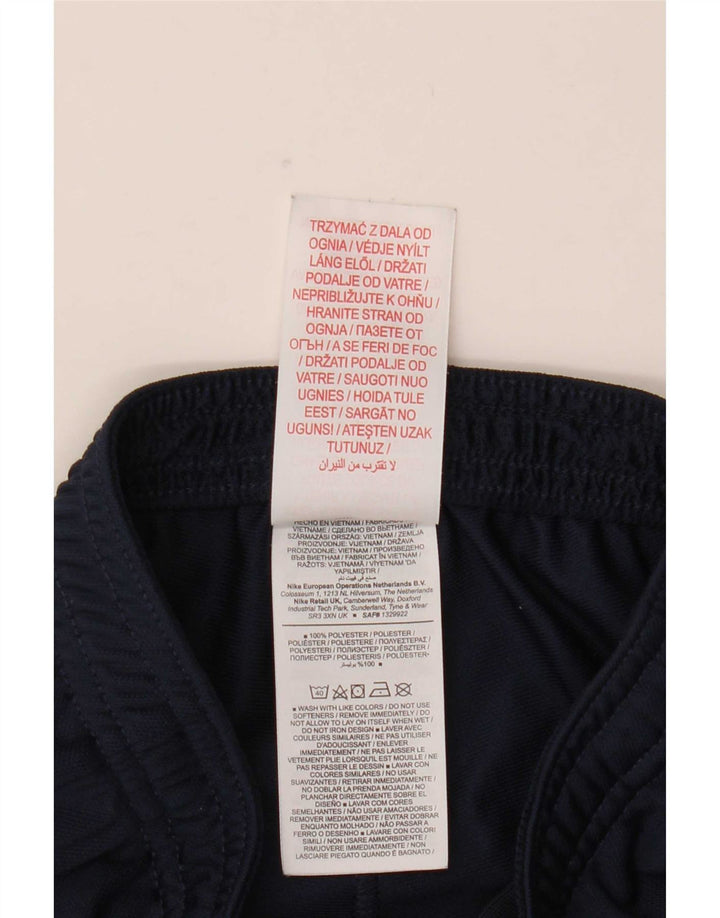 Chłopięce spodnie dresowe Nike Dri Fit 8-9 lat, małe, granatowe, poliestrowe