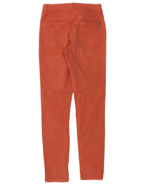 Damskie jeansy Massimo Dutti Slim Cropped EU 38 Small W28 L28 Pomarańczowa bawełna