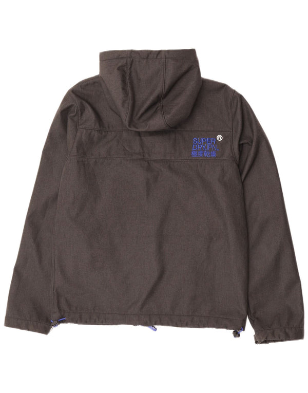 Męska wiatrówka Superdry Windtrekker Graphic UK 40, duża, szara
