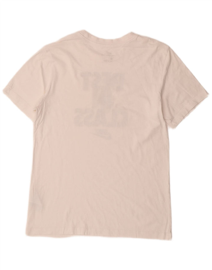 Męska koszulka z grafiką Nike, średnia, biała bawełna