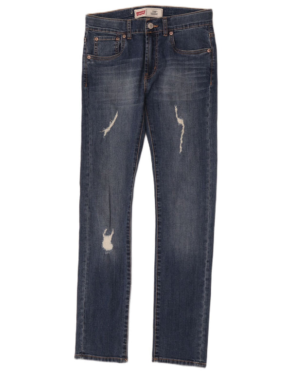 Levi's Boys 510 Obcisłe dżinsy rurki 13-14 lat W28 L30 Niebieskie bawełniane