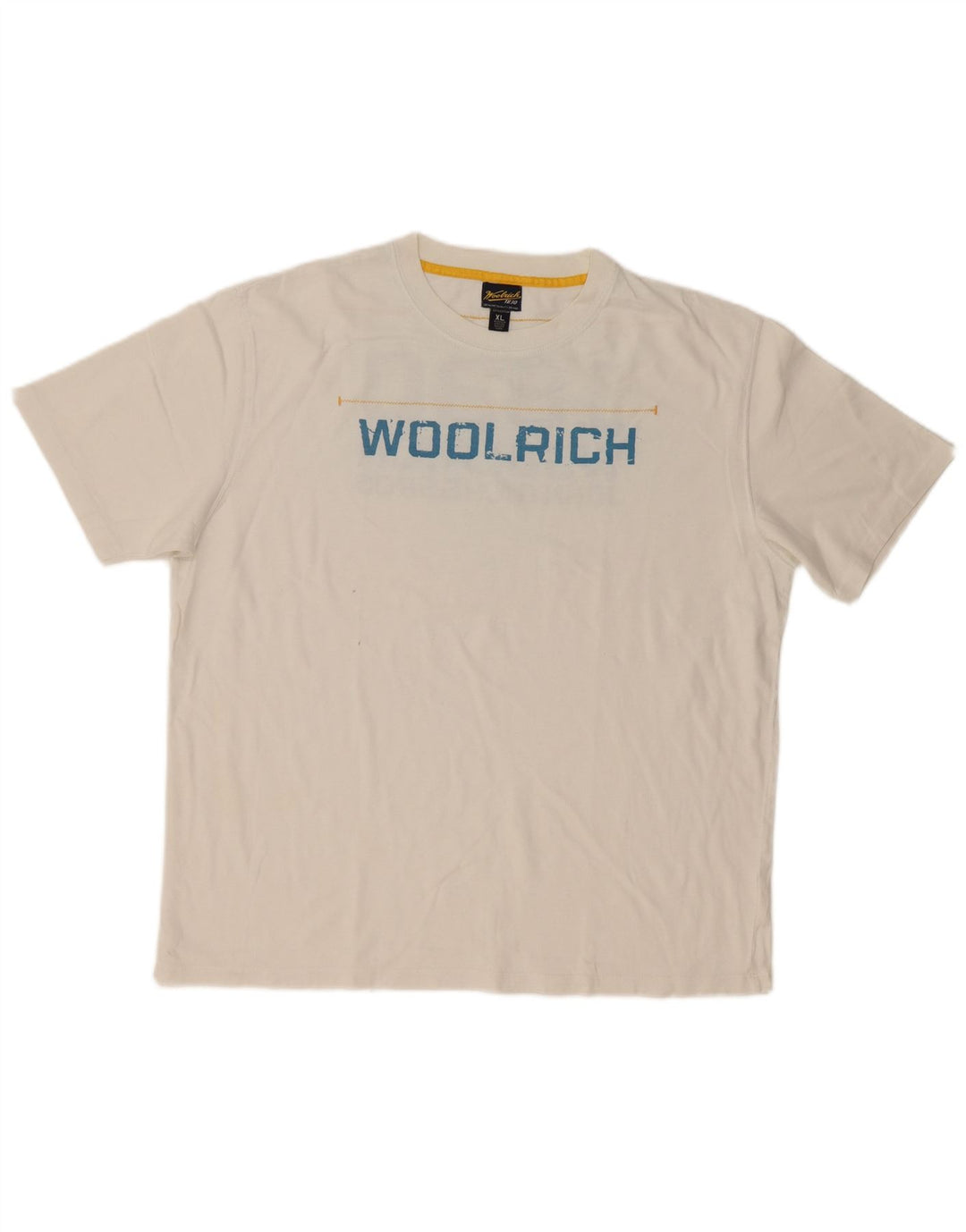Męska koszulka z grafiką Woolrich Top XL, biała bawełna