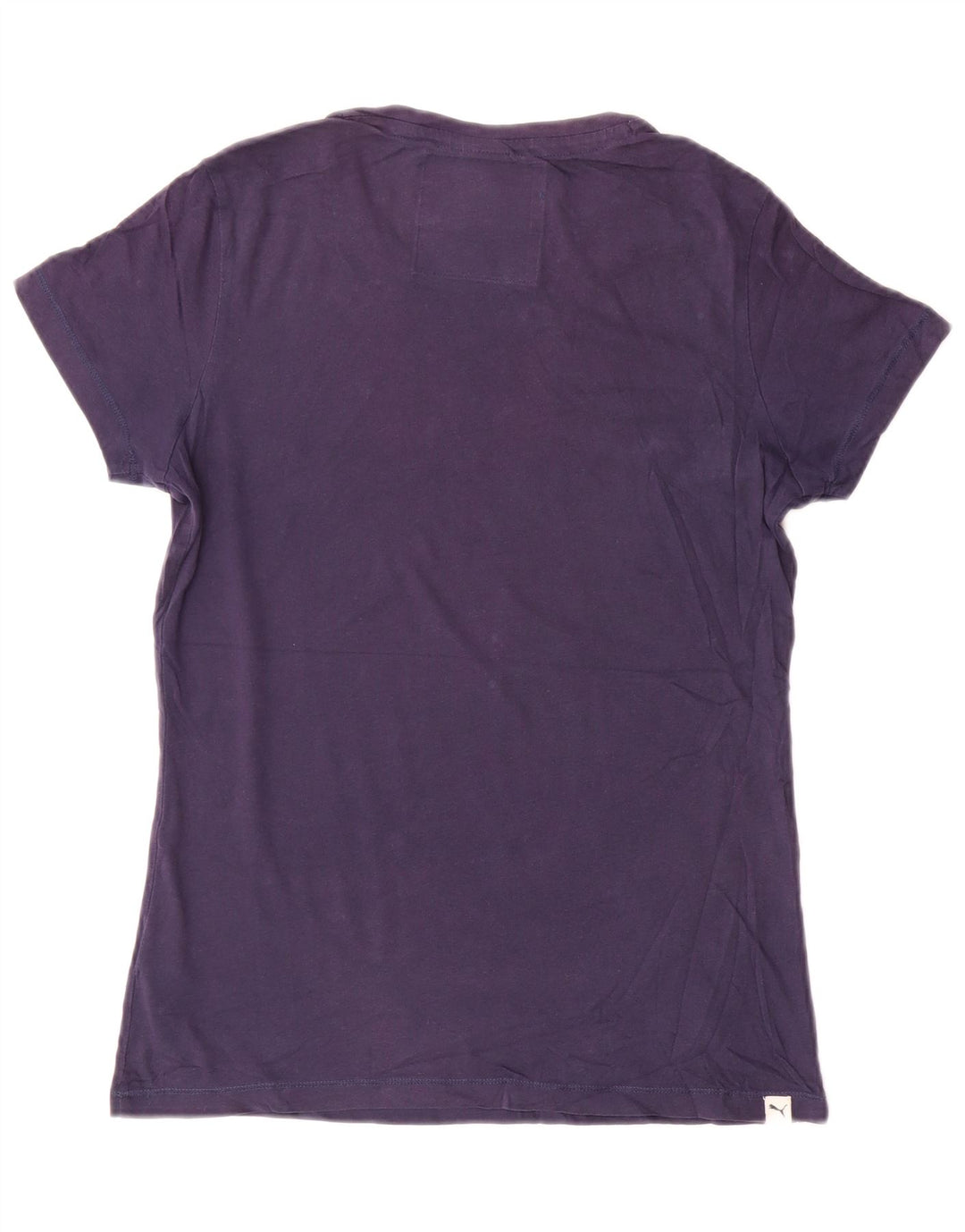 Damska koszulka z grafiką Puma Top UK 12 Średni granatowy, bawełniany