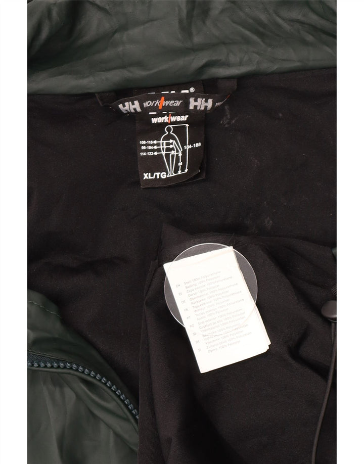 Męska kurtka przeciwdeszczowa z kapturem Helly Hansen UK 42 XL Zielony poliuretan