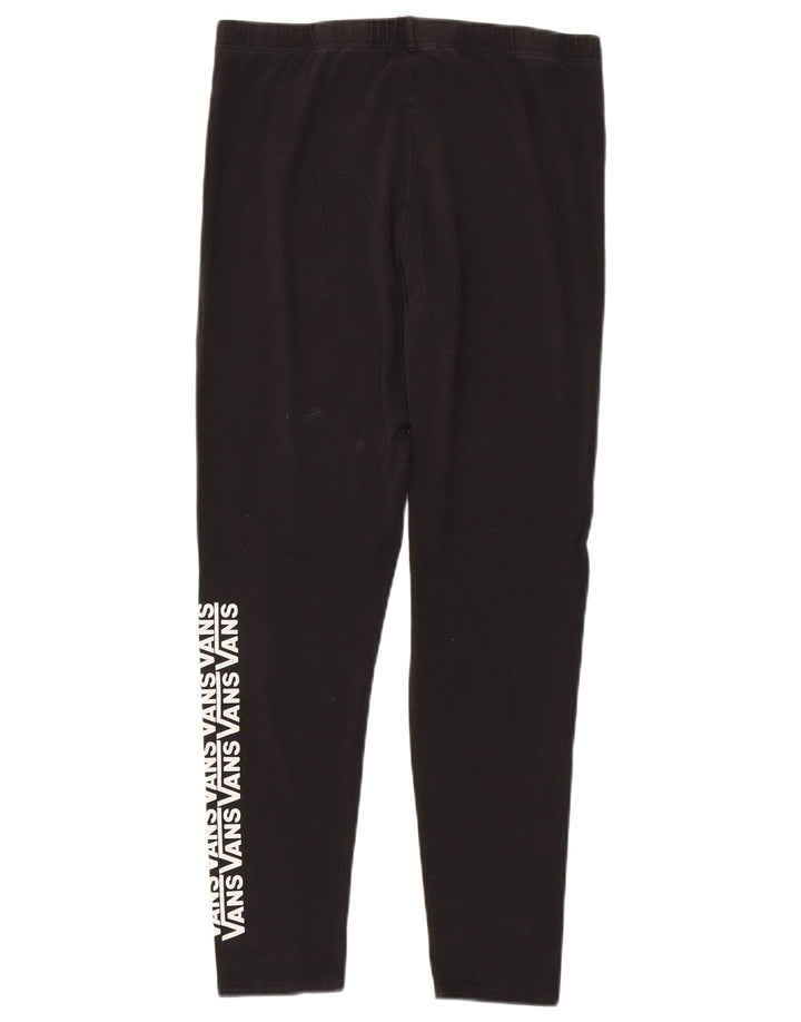 Damskie legginsy z grafiką VANS UK 18 XL, czarne, bawełniane