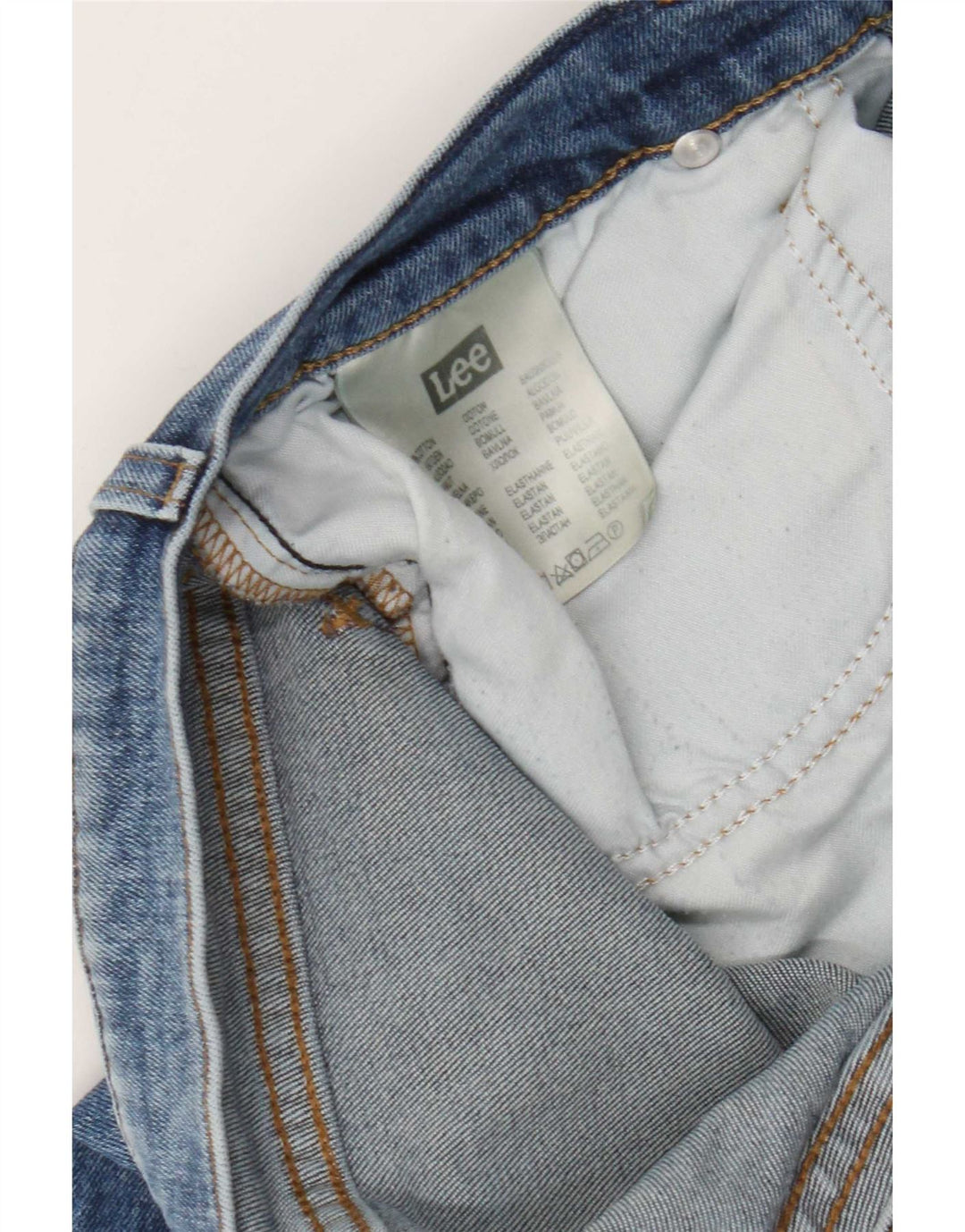 Męskie jeansy Lee Rider Straight W34 L26 Niebieskie, bawełniane