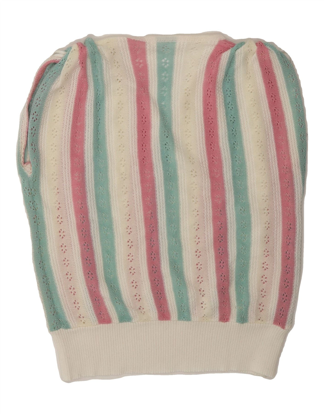 VINTAGE Womens Vest Tank Top UK 12 Medium Multicoloured Striped Vintage Vintage and Second-Hand Vintage from Messina Hembry 