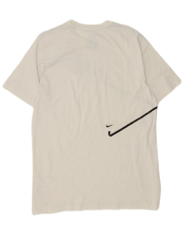 Męska koszulka Nike o standardowym kroju z grafiką, góra XL, biała, bawełniana