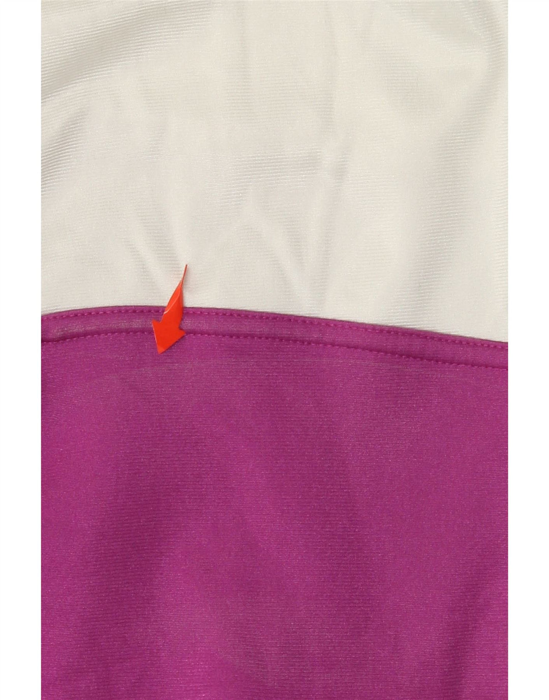 Damska kurtka dresowa ASICS IT 46 z dużym fioletowym blokiem kolorów