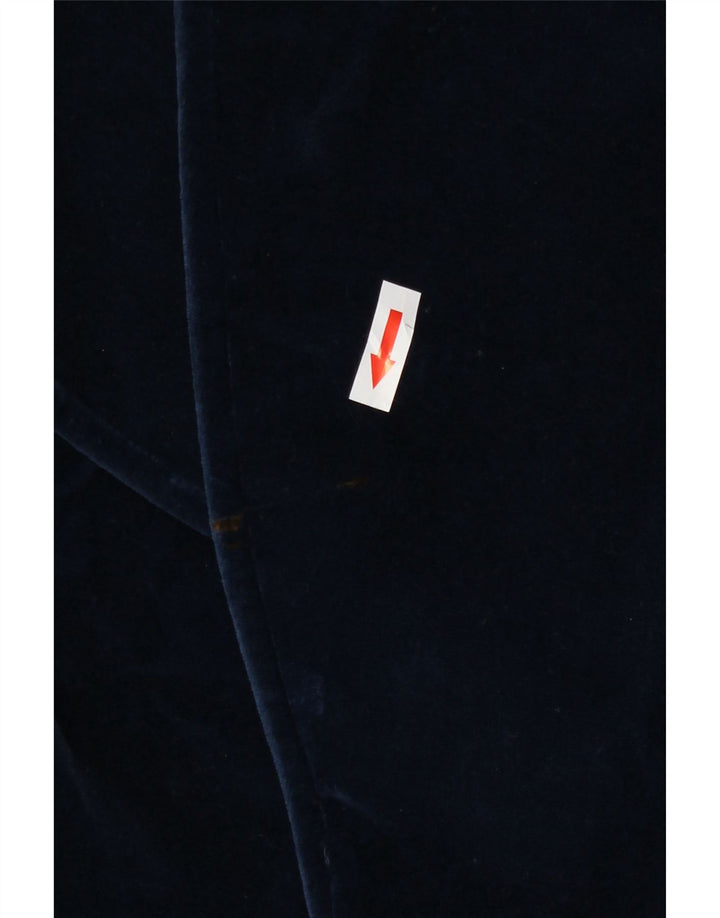 Vintage damska aksamitna marynarka UK 12, średni granat