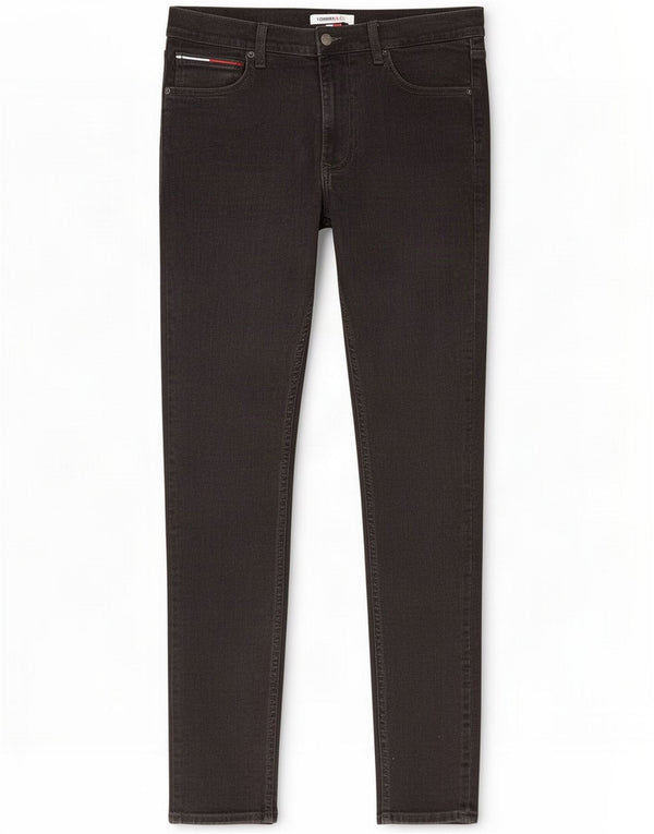 Tommy Hilfiger Mens Simon Skinny Jeans W32 L30 Black Cotton
