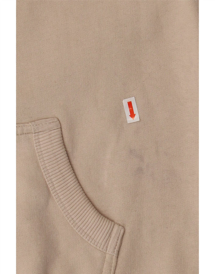 Damski sweter z kapturem i grafiką SUPERDRY UK 8 Small, beżowy, bawełniany