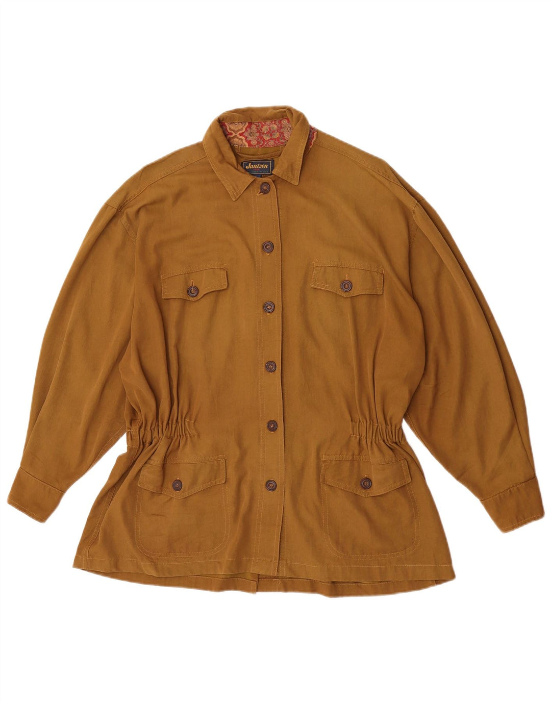 Damska kurtka oversize Jantzen IT 44, średnia wiskoza khaki